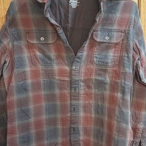 Kuhl Men's Casual Plaid Shirt - Red and Gray